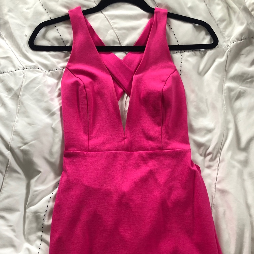 Pink bodycon dress